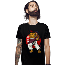 Load image into Gallery viewer, Daily_Deal_Shirts Fitted Shirts, Mens / Small / Black The Monk.