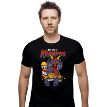 Load image into Gallery viewer, Daily_Deal_Shirts Fitted Shirts, Mens / Small / Black My Pet Krampus