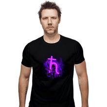 Load image into Gallery viewer, Shirts Fitted Shirts, Mens / Small / Black Saturn Art