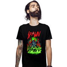 Load image into Gallery viewer, Daily_Deal_Shirts Fitted Shirts, Mens / Small / Black Hellslayer