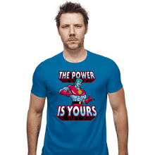 Load image into Gallery viewer, Shirts Fitted Shirts, Mens / Small / Sapphire The Power Is Yours