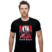 Load image into Gallery viewer, Daily_Deal_Shirts Fitted Shirts, Mens / Small / Black Neon Akira