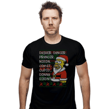 Load image into Gallery viewer, Daily_Deal_Shirts Fitted Shirts, Mens / Small / Black I&#39;ll Be Homer For Christmas
