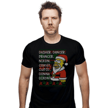 Load image into Gallery viewer, Daily_Deal_Shirts Fitted Shirts, Mens / Small / Black I'll Be Homer For Christmas