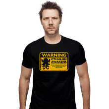 Load image into Gallery viewer, Daily_Deal_Shirts Fitted Shirts, Mens / Small / Black Cthulhu Warning