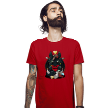 Load image into Gallery viewer, Daily_Deal_Shirts Fitted Shirts, Mens / Small / Red Be My Dragon