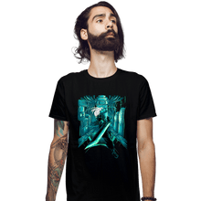 Load image into Gallery viewer, Shirts Fitted Shirts, Mens / Small / Black Fantasy Battle