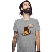 Load image into Gallery viewer, Secret_Shirts Fitted Shirts, Mens / Small / Sports Grey My Lack of Food Is Disturbing