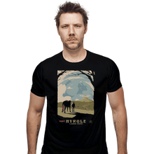 Load image into Gallery viewer, Shirts Fitted Shirts, Mens / Small / Black Epona Visit Hyrule
