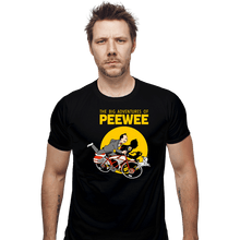 Load image into Gallery viewer, Daily_Deal_Shirts Fitted Shirts, Mens / Small / Black The Big Adventures of Pee Wee