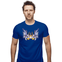 Load image into Gallery viewer, Daily_Deal_Shirts Fitted Shirts, Mens / Small / Royal Blue Digital Friendship