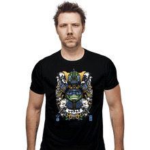Load image into Gallery viewer, Daily_Deal_Shirts Fitted Shirts, Mens / Small / Black Samurai Leo