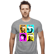 Load image into Gallery viewer, Shirts Fitted Shirts, Mens / Small / Sports Grey Golden Savage