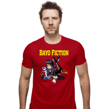 Load image into Gallery viewer, Secret_Shirts Fitted Shirts, Mens / Small / Red Bayo Fiction