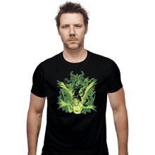 Load image into Gallery viewer, Shirts Fitted Shirts, Mens / Small / Black Alien Hero