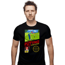 Load image into Gallery viewer, Shirts Fitted Shirts, Mens / Small / Black Lee Carvallo's Putting Challenge