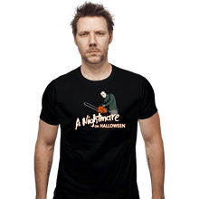 Load image into Gallery viewer, Daily_Deal_Shirts Fitted Shirts, Mens / Small / Black A Nightmare On Halloween