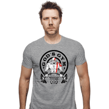 Load image into Gallery viewer, Shirts Fitted Shirts, Mens / Small / Sports Grey God's Gym