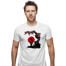 Load image into Gallery viewer, Shirts Fitted Shirts, Mens / Small / White Saiyan Under The Sun