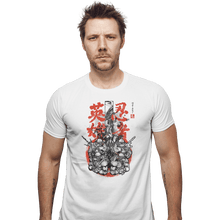 Load image into Gallery viewer, Shirts Fitted Shirts, Mens / Small / White Half-Shell Ninjas