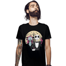 Load image into Gallery viewer, Shirts Fitted Shirts, Mens / Small / Black Nightmare Gothic