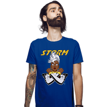 Load image into Gallery viewer, Daily_Deal_Shirts Fitted Shirts, Mens / Small / Royal Blue Storm 97