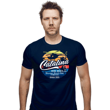 Load image into Gallery viewer, Shirts Fitted Shirts, Mens / Small / Navy Catalina Wine Mixer
