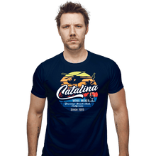 Load image into Gallery viewer, Shirts Fitted Shirts, Mens / Small / Navy Catalina Wine Mixer