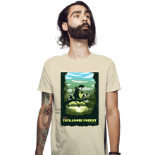 Load image into Gallery viewer, Daily_Deal_Shirts Fitted Shirts, Mens / Small / Sand Visit Tsukamori Forest