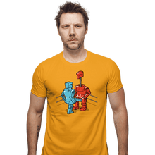 Load image into Gallery viewer, Shirts Fitted Shirts, Mens / Small / Daisy Blue Kick!