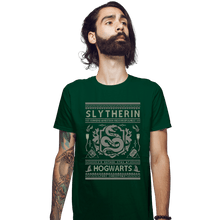 Load image into Gallery viewer, Shirts Fitted Shirts, Mens / Small / Irish Green Slytherin Sweater