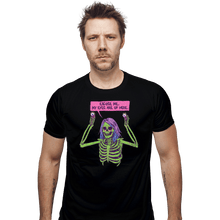 Load image into Gallery viewer, Shirts Fitted Shirts, Mens / Small / Black My Eyes Are Up Here