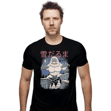 Load image into Gallery viewer, Shirts Fitted Shirts, Mens / Small / Black Kaiju Snowman