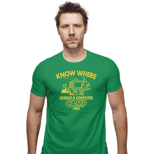 Load image into Gallery viewer, Shirts Fitted Shirts, Mens / Small / Irish Green Know Where Camp