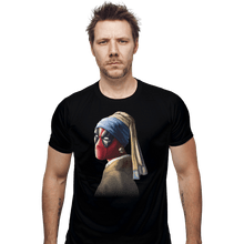 Load image into Gallery viewer, Shirts Fitted Shirts, Mens / Small / Black Hero With A Pearl Earring