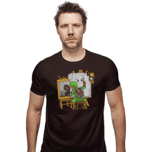 Load image into Gallery viewer, Shirts Fitted Shirts, Mens / Small / Dark Chocolate Heroic Self Portrait