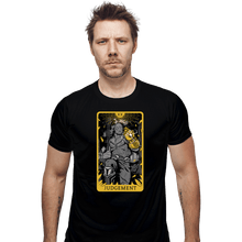 Load image into Gallery viewer, Shirts Fitted Shirts, Mens / Small / Black Tarot Judgement
