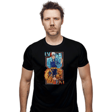 Load image into Gallery viewer, Shirts Fitted Shirts, Mens / Small / Black Fire And Ice Card