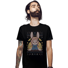 Load image into Gallery viewer, Shirts Fitted Shirts, Mens / Small / Black Loporrit Christmas