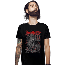 Load image into Gallery viewer, Shirts Fitted Shirts, Mens / Small / Black Hunter In The Tower