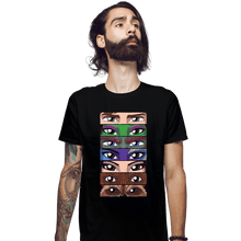 Load image into Gallery viewer, Daily_Deal_Shirts Fitted Shirts, Mens / Small / Black Guardian Eyes