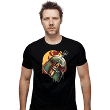 Load image into Gallery viewer, Shirts Fitted Shirts, Mens / Small / Black Mandalorian Hunter
