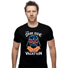 Load image into Gallery viewer, Daily_Deal_Shirts Fitted Shirts, Mens / Small / Black The Dark Side Of Vacation