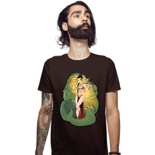 Load image into Gallery viewer, Daily_Deal_Shirts Fitted Shirts, Mens / Small / Dark Chocolate Leia And Jabba