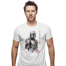 Load image into Gallery viewer, Shirts Fitted Shirts, Mens / Small / White Din Djarin
