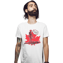 Load image into Gallery viewer, Shirts Fitted Shirts, Mens / Small / White Canada's Ass