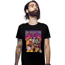 Load image into Gallery viewer, Secret_Shirts Fitted Shirts, Mens / Small / Black DOOOOM!