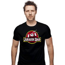 Load image into Gallery viewer, Daily_Deal_Shirts Fitted Shirts, Mens / Small / Black Jurassic Dad!
