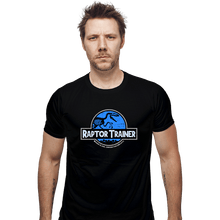 Load image into Gallery viewer, Shirts Fitted Shirts, Mens / Small / Black Raptor Trainer
