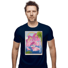 Load image into Gallery viewer, Shirts Fitted Shirts, Mens / Small / Navy Visit Neverland